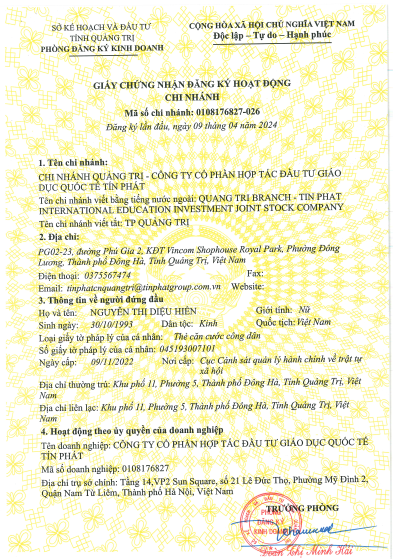 CHI NHÁNH QUẢNG TRỊ