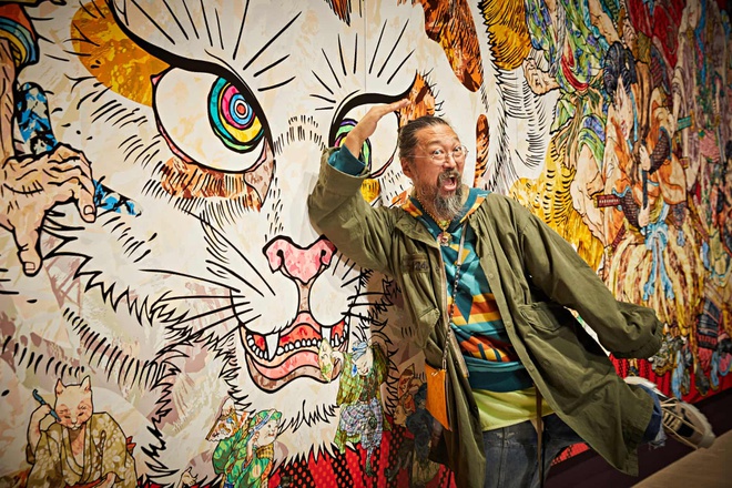 Họa sĩ Nhật Bản vẽ thế giới siêu nhiên trong một con mèo