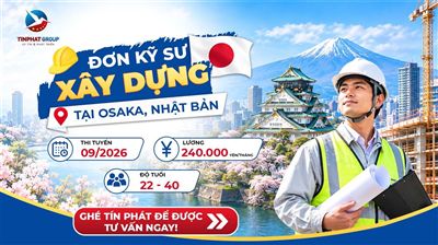 ĐƠN KỸ SƯ XÂY DỰNG TẠI OSAKA, NHẬT BẢN